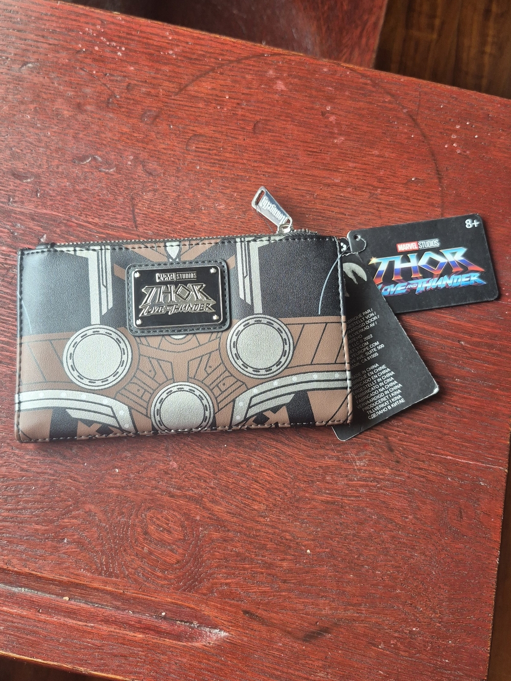 NWT Marvel Studios Thor: Love and Thunder Wallet - Brown/Black Design